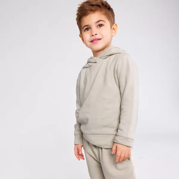HonestBaby Multipack Pullover Hoodie Sweatshirt Jogger Sweatpant Sets Organic Cotton Baby Toddler Boys Girls UnisexTan Sweatpant