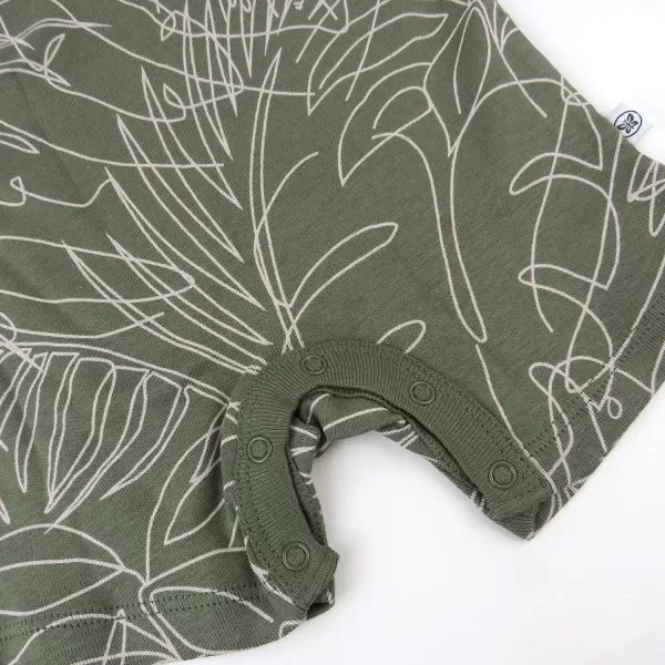 HonestBaby Multipack Short Romper Sets and Dresses 100 Organic Cotton for Infant Baby and Toddler Boys Girls UnisexAvocado Leaf
