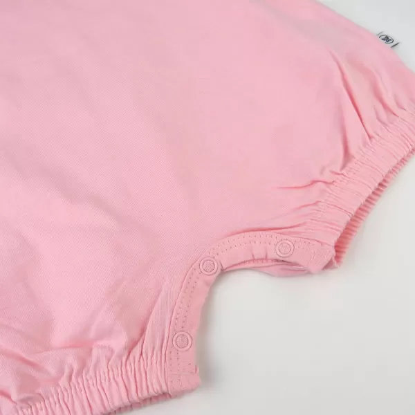 HonestBaby Multipack Short Romper Sets and Dresses 100 Organic Cotton for Infant Baby and Toddler Boys Girls UnisexPink Check