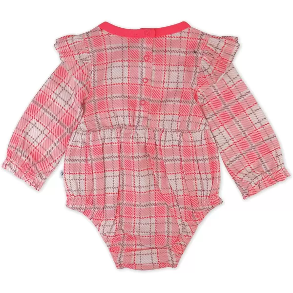 HonestBaby Multipack Short Romper Sets and Dresses 100 Organic Cotton for Infant Baby and Toddler Boys Girls UnisexRomantic Plaid