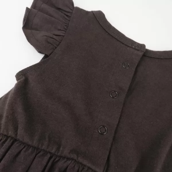 HonestBaby Multipack Short Romper Sets and Dresses 100 Organic Cotton for Infant Baby and Toddler Boys Girls UnisexSafari Brown