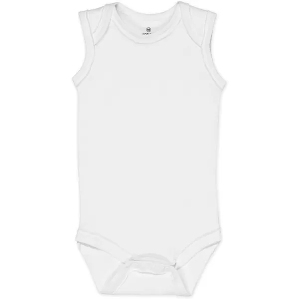 HonestBaby Multipack Sleeveless and Cami Bodysuits OnePiece 100 Organic Cotton for Infant Baby Boys Girls UnisexBlue Ombre