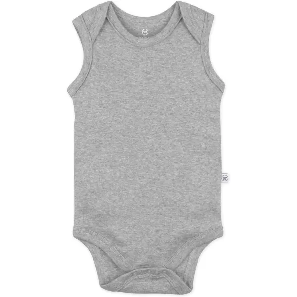 HonestBaby Multipack Sleeveless and Cami Bodysuits OnePiece 100 Organic Cotton for Infant Baby Boys Girls UnisexGray Ombre