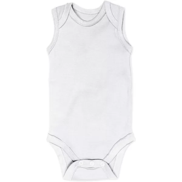 HonestBaby Multipack Sleeveless and Cami Bodysuits OnePiece 100 Organic Cotton for Infant Baby Boys Girls UnisexGray Ombre