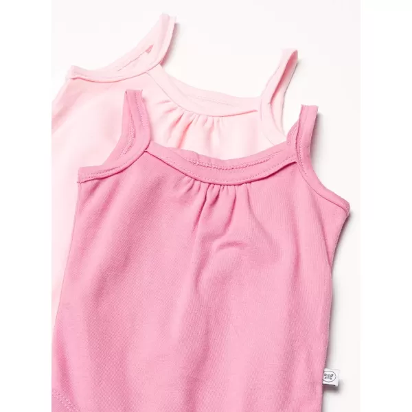 HonestBaby Multipack Sleeveless and Cami Bodysuits OnePiece 100 Organic Cotton for Infant Baby Boys Girls UnisexPink Ombre  Cami
