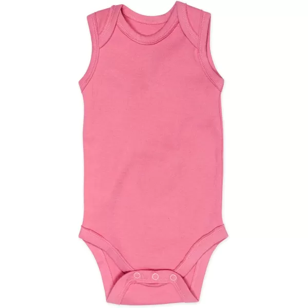 HonestBaby Multipack Sleeveless and Cami Bodysuits OnePiece 100 Organic Cotton for Infant Baby Boys Girls UnisexPink Ombre