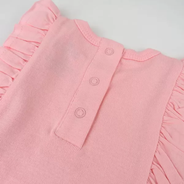 HonestBaby Multipack Sleeveless and Cami Bodysuits OnePiece 100 Organic Cotton for Infant Baby Boys Girls UnisexPink Petal