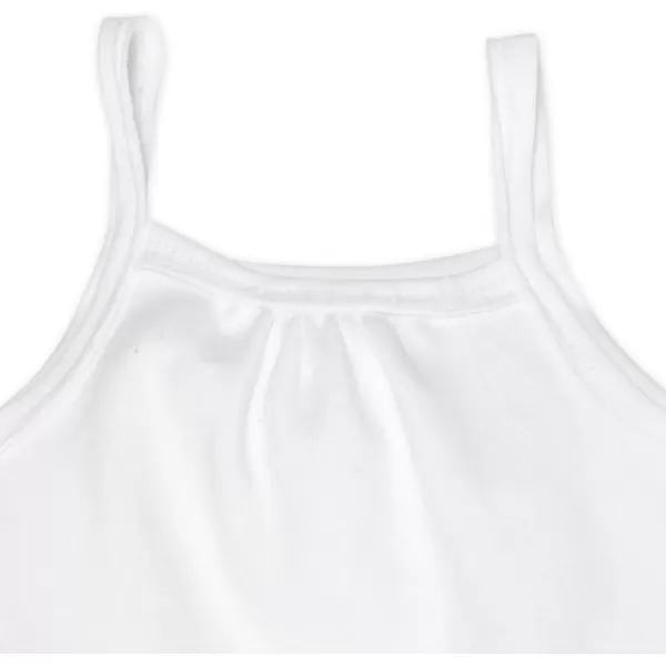 HonestBaby Multipack Sleeveless and Cami Bodysuits OnePiece 100 Organic Cotton for Infant Baby Boys Girls UnisexWhite