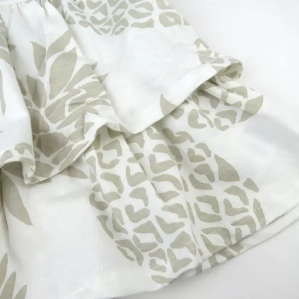 HonestBaby Playwear Outfit Sets Tops and Bottoms 100 Organic Cotton for Baby and Toddler Boys UnisexPineapple Leaf Ivory