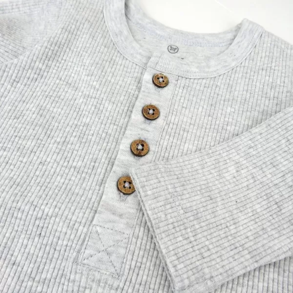 HonestBaby unisexbaby Romper Coverall Sets OnePiece Jumpsuit Organic Cotton for Infant Baby Boys Girls UnisexLight Gray HeatherFair Isle Red