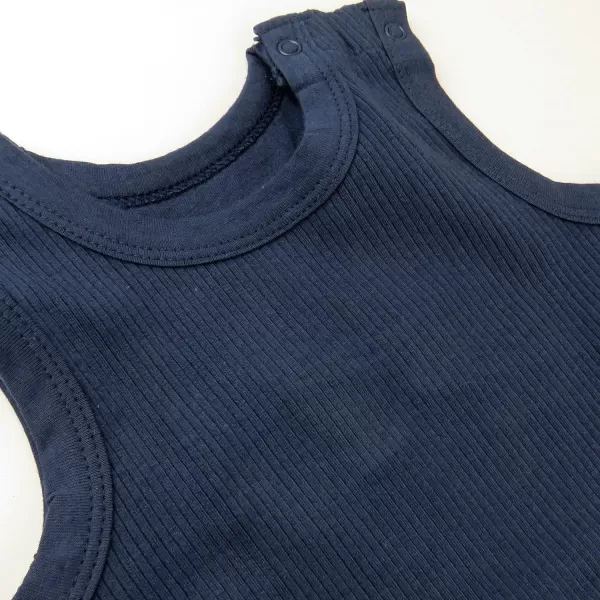 HonestBaby unisexbaby Romper Coverall Sets OnePiece Jumpsuit Organic Cotton for Infant Baby Boys Girls UnisexNavy