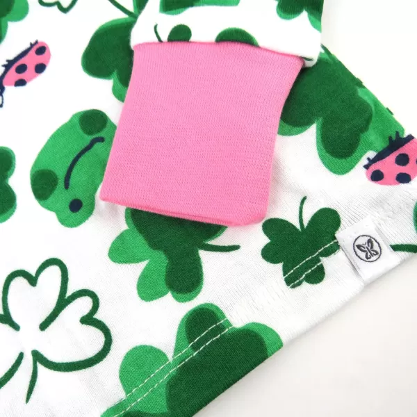 HonestBaby Multipack 2Piece Pajamas Sleepwear Pjs 100 Organic Cotton for Infant Baby and Toddler GirlsSt Pats Girl