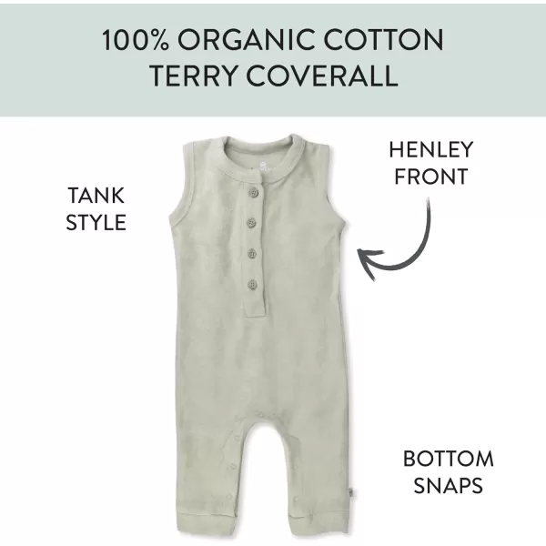 HonestBaby unisexbaby Romper Coverall Sets Onepiece Jumpsuit Organic Cotton for Infant Baby Boys Girls UnisexTan