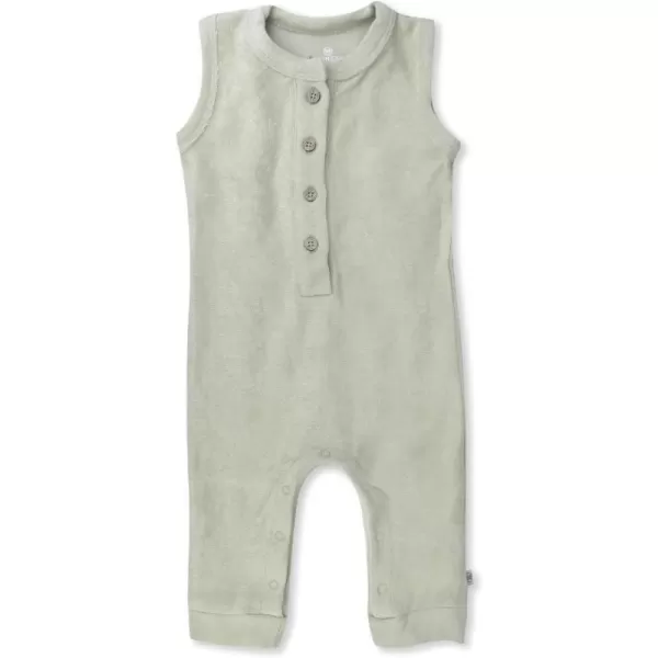 HonestBaby unisexbaby Romper Coverall Sets Onepiece Jumpsuit Organic Cotton for Infant Baby Boys Girls UnisexTan
