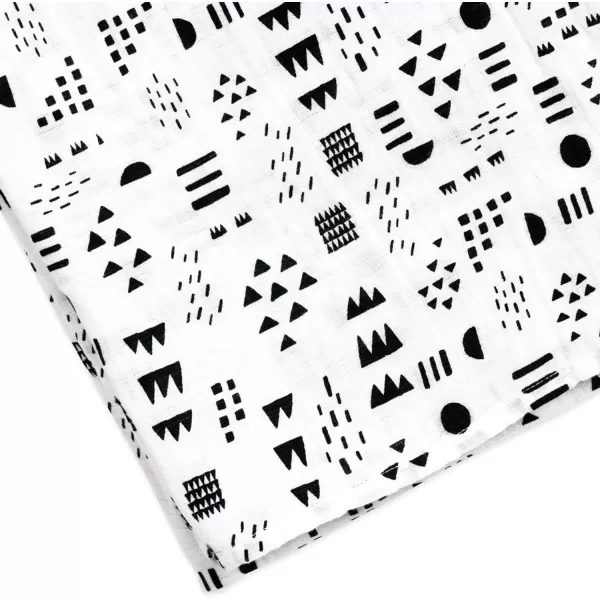 HonestBaby 2Pack Organic Cotton Swaddle Blankets Watercolor WorldNavy One Size A251B2pack Pattern PlayGray One Size