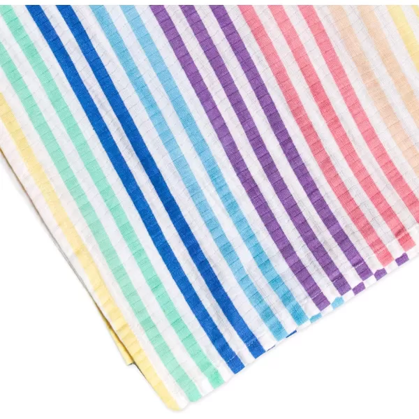 HonestBaby 2Pack Organic Cotton Swaddle Blankets Watercolor WorldNavy One Size A251B2pack Rainbow StripePink One Size