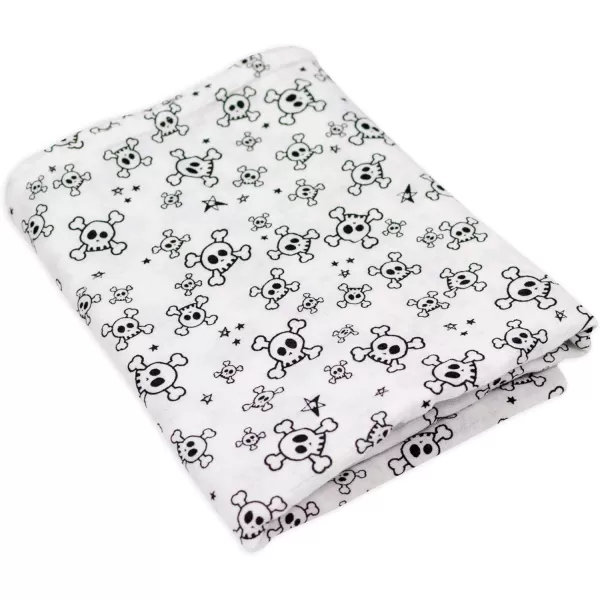 HonestBaby 2Pack Organic Cotton Swaddle Blankets Watercolor WorldNavy One Size A251B2pack Tossed SkullsBlack One Size