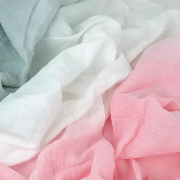 HonestBaby 2Pack Organic Cotton Swaddle Blankets Watercolor WorldNavy One Size A251BPink Gray Ombre One Size