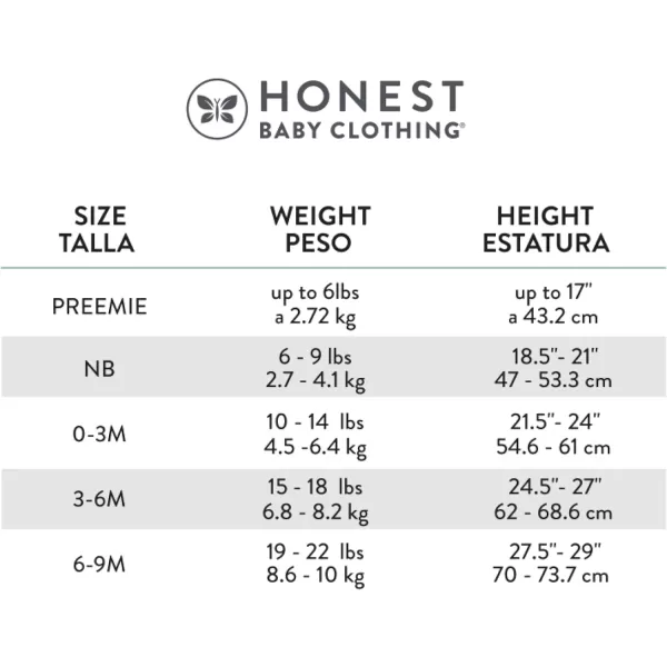 HonestBaby 3Pack Footed Pants Roomy Fit Pull on Bottoms 100 Organic Cotton for Infant Baby Boys Girls UnisexFog