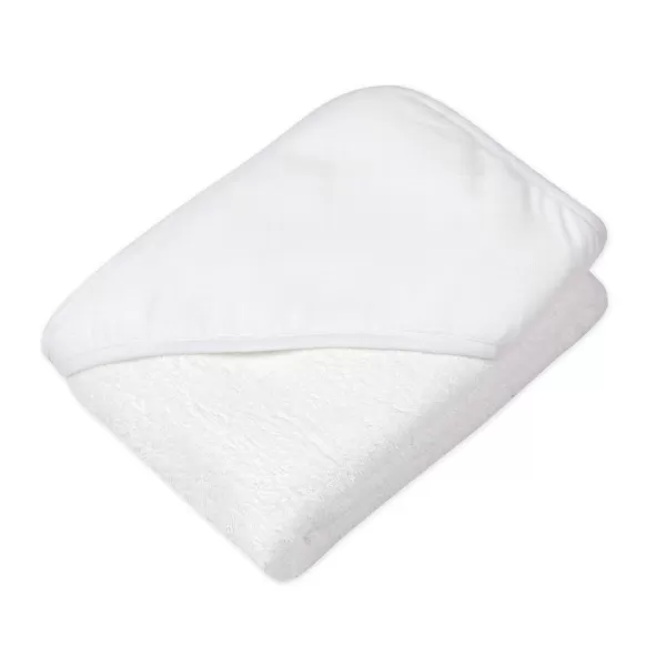 HonestBaby Baby 2Pack Organic Cotton Hooded Towels Watercolor WorldNavy One SizeOne Size Pattern Play