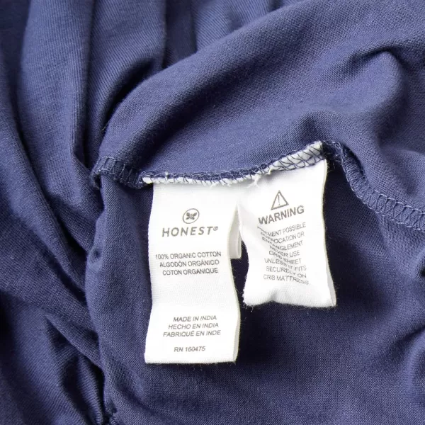 HonestBaby Boys Organic Cotton Changing Pad Cover Black One SizeNavy One Size