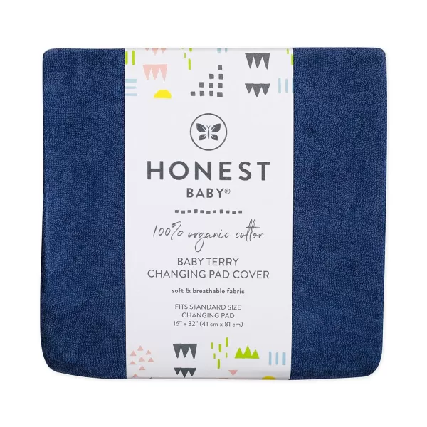 HonestBaby Boys Organic Cotton Changing Pad Cover Black One SizeNavy One Size