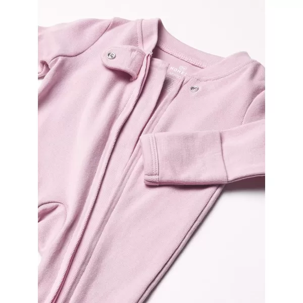 HonestBaby Footed Sleep amp Play Pajamas Organic Cotton for Infant Baby Girls LEGACY1 Lilac