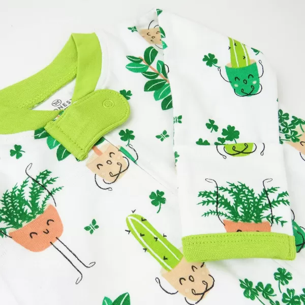 HonestBaby Footed Sleep amp Play Pajamas Organic Cotton for Infant Baby Girls LEGACY1 Lucky Yoga Love