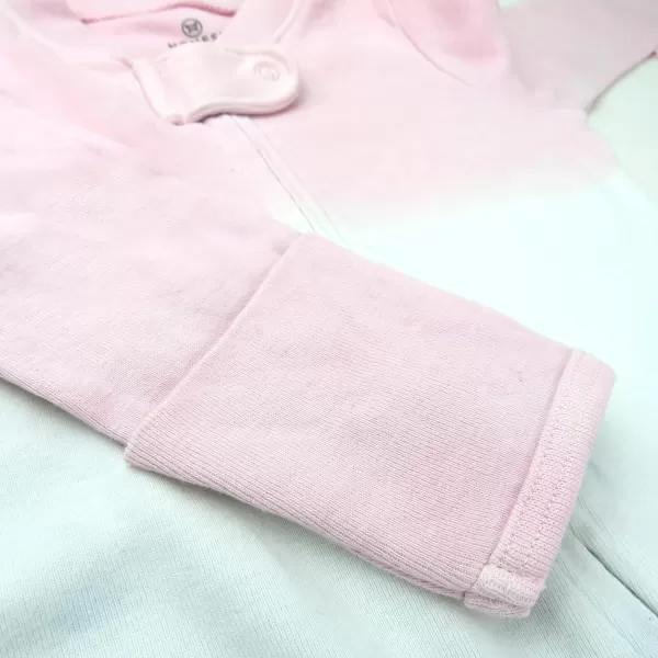 HonestBaby Footed Sleep amp Play Pajamas Organic Cotton for Infant Baby Girls LEGACY1 Pink Blue Ombre