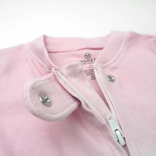 HonestBaby Footed Sleep amp Play Pajamas Organic Cotton for Infant Baby Girls LEGACY1 Pink Blue Ombre
