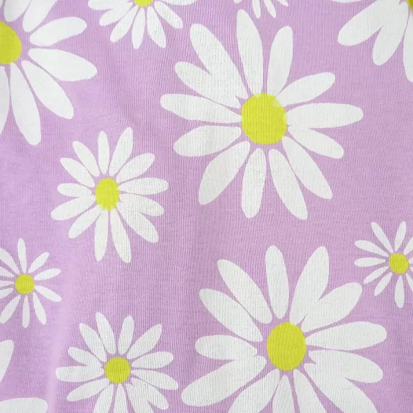 HonestBaby Footed Sleep amp Play Pajamas Organic Cotton for Infant Baby Girls LEGACY2 Jumbo Daisy Lavender
