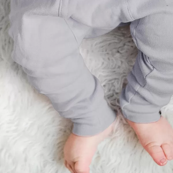 HonestBaby Honest Pants Joggers Pull on 100 Organic Cotton for Infant Baby and Toddler Boys Girls Unisex2pack Dusty Purple Wisteria