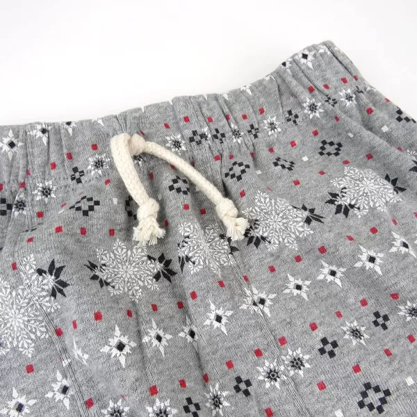 HonestBaby Honest Pants Joggers Pull on 100 Organic Cotton for Infant Baby and Toddler Boys Girls Unisex2pack Fair Isle Gray