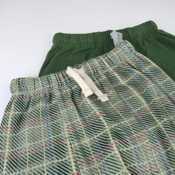 HonestBaby Honest Pants Joggers Pull on 100 Organic Cotton for Infant Baby and Toddler Boys Girls Unisex2pack Sandy Plaid