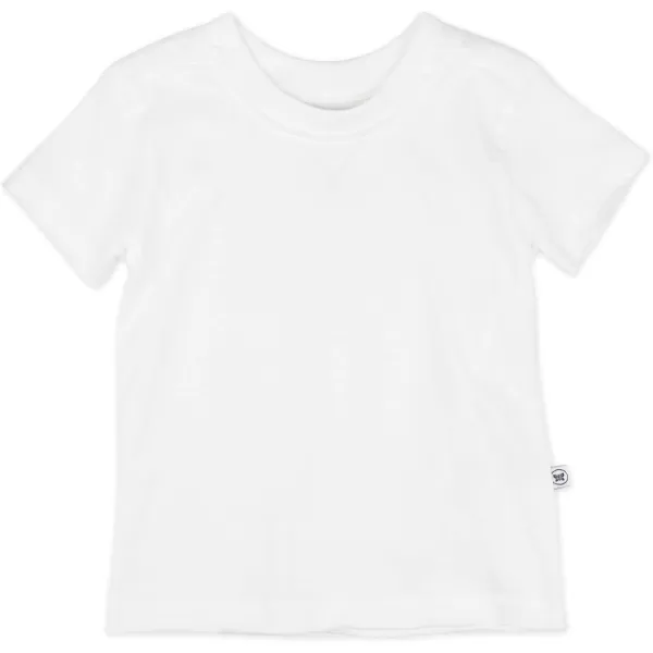HonestBaby Multipack Short Sleeve TShirt Tee 100 Organic Cotton Infant Baby Toddler Little Kids Boys Girls Unisex10pack Bright White