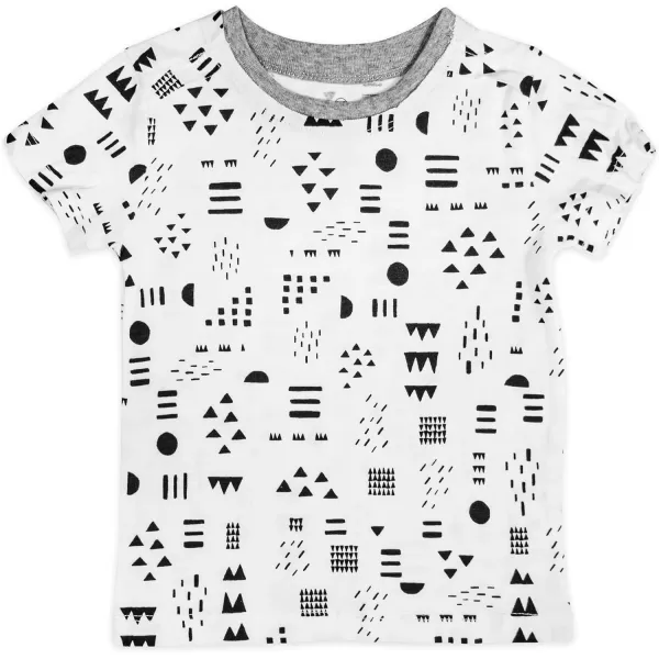 HonestBaby Multipack Short Sleeve TShirt Tee 100 Organic Cotton Infant Baby Toddler Little Kids Boys Girls Unisex5pack Pattern Play