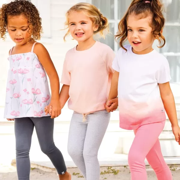 HonestBaby Multipack Short Sleeve TShirt Tee 100 Organic Cotton Infant Baby Toddler Little Kids Boys Girls Unisex5pack Strawberry Pink Floral