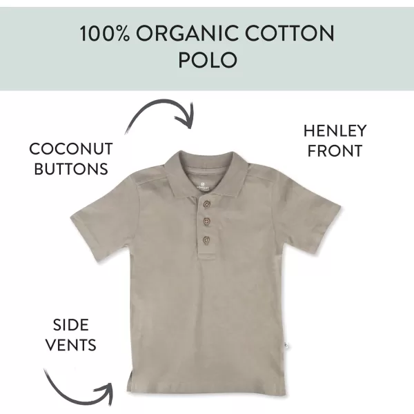 HonestBaby Multipack Short Sleeve TShirt Tee 100 Organic Cotton Infant Baby Toddler Little Kids Boys Girls UnisexKhaki