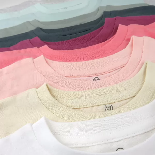 HonestBaby Multipack Short Sleeve TShirt Tee 100 Organic Cotton Infant Baby ToddlerLittle Kids Boys GirlsUnisexLegacy10pack Rainbow Patch