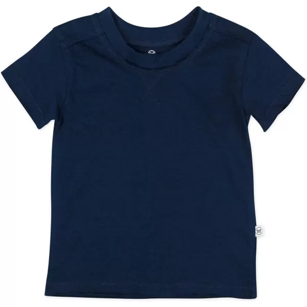 HonestBaby Multipack Short Sleeve TShirt Tee 100 Organic Cotton Infant Baby ToddlerLittle Kids Boys GirlsUnisexLegacy5pack Blue Ombre
