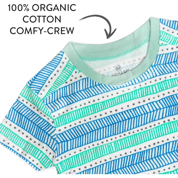 HonestBaby Multipack Short Sleeve TShirt Tee 100 Organic Cotton Infant Baby ToddlerLittle Kids Boys GirlsUnisexLegacy5pack Dots amp Dashes