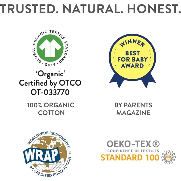HonestBaby Multipack Short Sleeve TShirt Tee 100 Organic Cotton Infant Baby ToddlerLittle Kids Boys GirlsUnisexLegacy5pack Dots amp Dashes