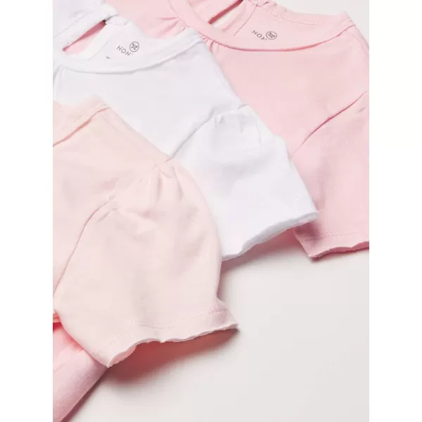 HonestBaby Multipack Short Sleeve TShirt Tee 100 Organic Cotton Infant Baby ToddlerLittle Kids Boys GirlsUnisexLegacy5pack Pink Ombre