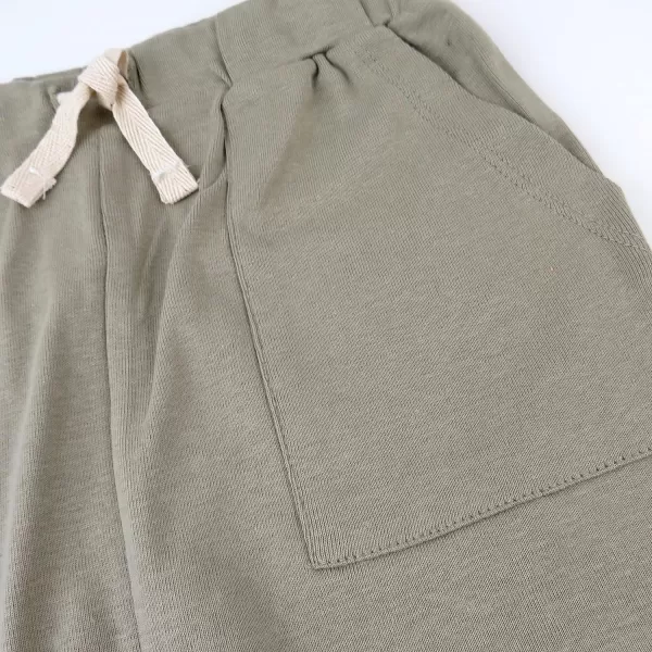 HonestBaby Multipack Shorts 100 Organic Cotton for Infant Baby and Toddler Boys Girls UnisexJungle Leaf Khaki