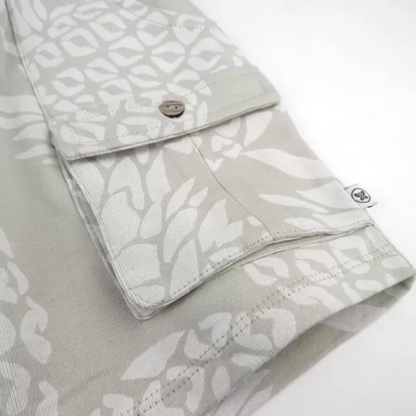 HonestBaby Multipack Shorts 100 Organic Cotton for Infant Baby and Toddler Boys Girls UnisexPineapple Leaf Khaki