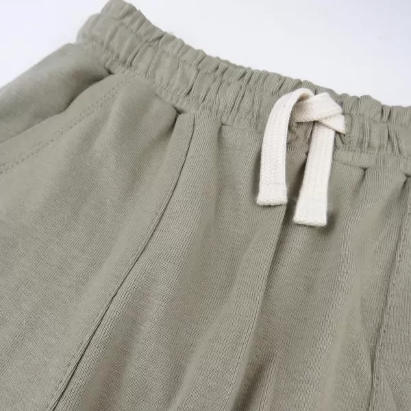 HonestBaby Multipack Shorts 100 Organic Cotton for Infant Baby and Toddler Boys Girls UnisexPineapple Leaf Khaki