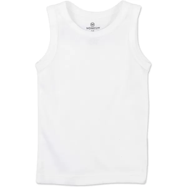 HonestBaby Muscle Tee Sleeveless TShirt Multipack Organic Cotton for Infant Baby  Toddler Unisex Boys  Girls10pack Bright White
