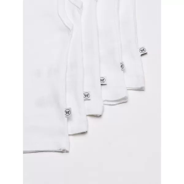 HonestBaby Muscle Tee Sleeveless TShirt Multipack Organic Cotton for Infant Baby  Toddler Unisex Boys  Girls5pack Bright White