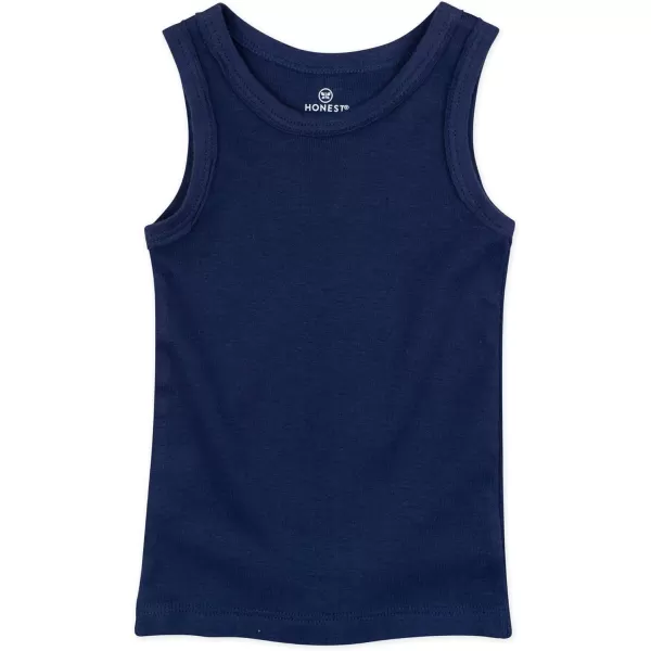HonestBaby Muscle Tee Sleeveless TShirt Multipack Organic Cotton for Infant Baby  Toddler Unisex Boys  Girls5pack Dots  Dashes