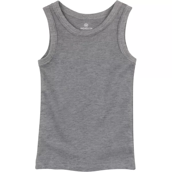 HonestBaby Muscle Tee Sleeveless TShirt Multipack Organic Cotton for Infant Baby  Toddler Unisex Boys  Girls5pack Gray Ombre